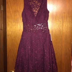 Maroon Homecoming Dress